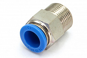 Пневмофитинг цанговый прямой с наружной резьбой PC 12-М20х1.5 HIMPT | Кирелис