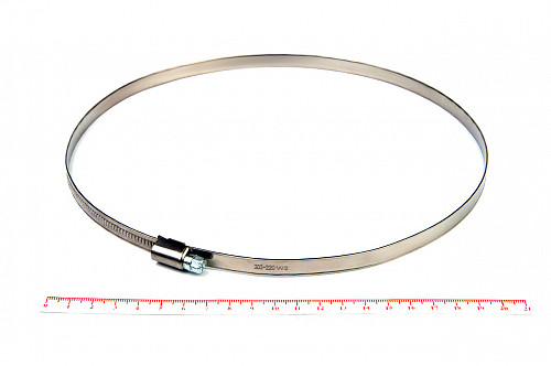 Хомут червячный 200-220/9 нерж. W2 (AISI 430) HIMPT | Кирелис