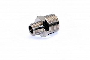 Ниппель переходной с наружной резьбой JWG 02-04 (R1/4" - R1/2") HIMPT | Кирелис