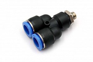 Пневмофитинг Y-образный с наружной резьбой PWT 12-01 (G1/8") HIMPT | Кирелис