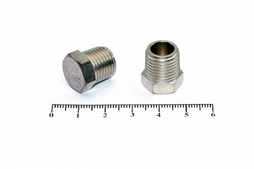 Заглушка латунная JD 02 (R1/4") HIMPT | Кирелис