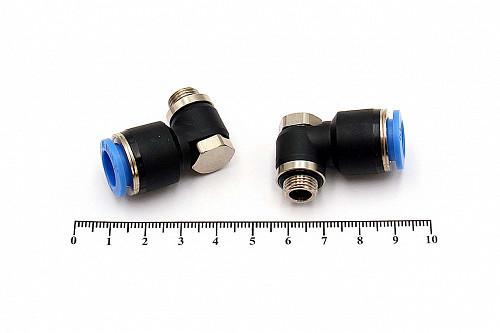 Пневмофитинг L-образный с наружной резьбой PH 10-01 (G1/8") HIMPT | Кирелис