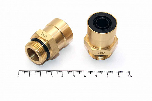 Фитинг прямой с наружной резьбой С9512 15-М22х1.5 Камоцци (Camozzi) | Кирелис