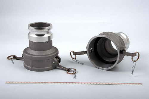 Камлок DA-4030 (МАМА 100мм + ПАПА 75мм) 4" х 3" переходной алюм. HIMPT | Кирелис