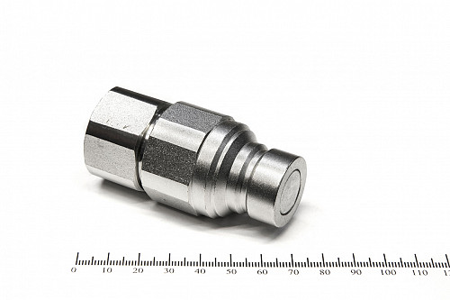 БРС для РВД Flat Face G 1/2" ниппель (LSQ-FF-04PF-G1/2 DN12.5) | Кирелис