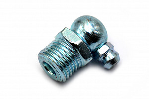 Пресс-маслёнка угловая 90° 1/4"х19 BSP (DIN 71412, Н3) HIMPT | Кирелис