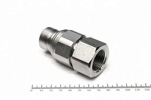 БРС для РВД Flat Face G 3/4" ниппель (LSQ-FF-06PF-G3/4 DN16) | Кирелис