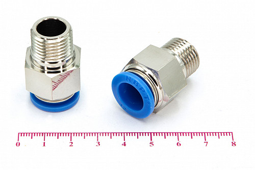 Пневмофитинг цанговый прямой с наружной резьбой PC 12-М16х1.5 HIMPT | Кирелис