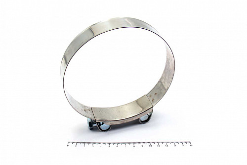 Хомут силовой одноболт. нерж. 113-121/24 W2 HIMPT | Кирелис