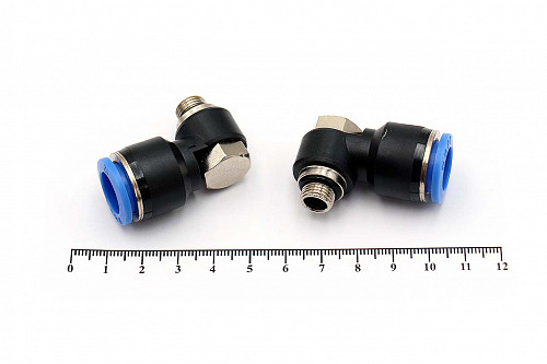 Пневмофитинг L-образный с наружной резьбой PH 12-01 (G1/8") HIMPT | Кирелис