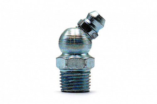 Пресс-маслёнка угловая 45° 1/8"х27 NPT (DIN 71412, Н2) HIMPT | Кирелис