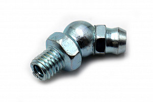 Пресс-маслёнка угловая 45° 1/4"х28 UNF (DIN 71412, Н2) HIMPT | Кирелис