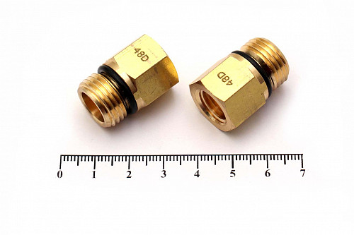 Фитинг переходник прямой D2532 М16Х1.5С-М12х1,5 Камоцци (Camozzi) | Кирелис