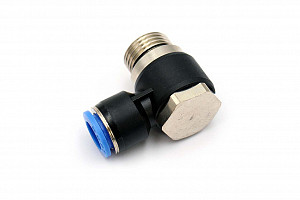 Пневмофитинг L-образный с наружной резьбой PH 12-04 (G1/2") HIMPT | Кирелис