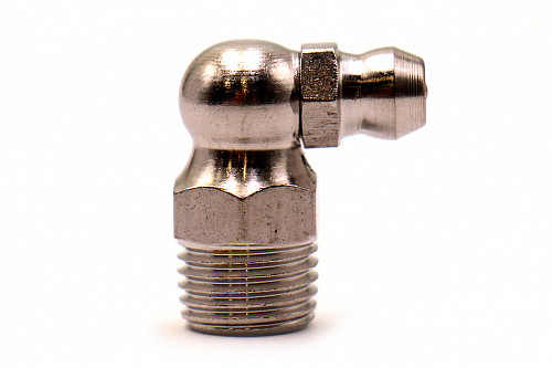 Пресс-маслёнка угловая 2.2.90° М10х1 (DIN 71412, Н3) нерж. SS304 HIMPT | Кирелис