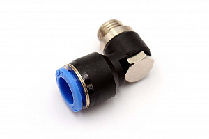 Пневмофитинг L-образный с наружной резьбой PH 12-02 (G1/4") HIMPT | Кирелис