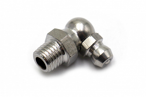 Пресс-маслёнка угловая 2.2.90° М8х1 (DIN 71412, Н3) нерж. SS304 HIMPT | Кирелис