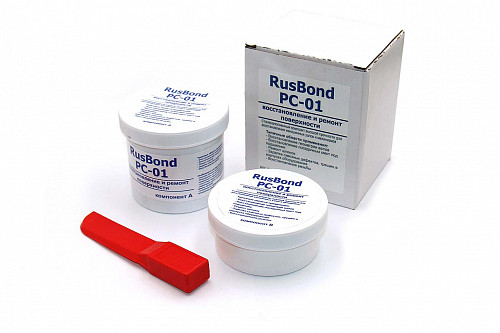 Сталенаполненный композит высокой прочности RusBond PC-01, банка 0.5 кг | Кирелис