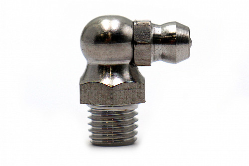 Пресс-маслёнка угловая 2.2.90° М8х1 (DIN 71412, Н3) нерж. SS304 HIMPT | Кирелис