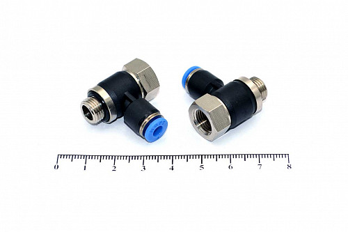 Пневмофитинг цанговый Т-образный PHF 4-G01 (R1/8") HIMPT | Кирелис