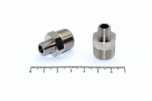 Ниппель переходной с наружной резьбой JWG 01-03 (R1/8" - R3/8") HIMPT | Кирелис