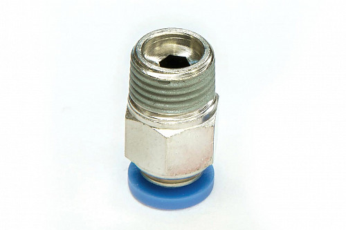 Пневмофитинг цанговый прямой с наружной резьбой PC 4-01 (R1/8") HIMPT | Кирелис